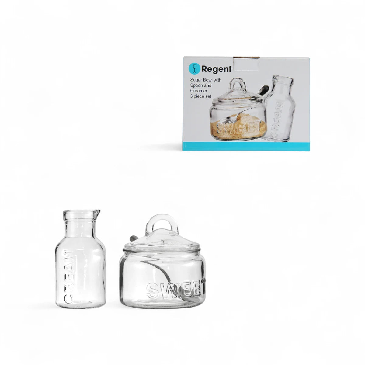 Regent Glass Sugar Bowl 540ml