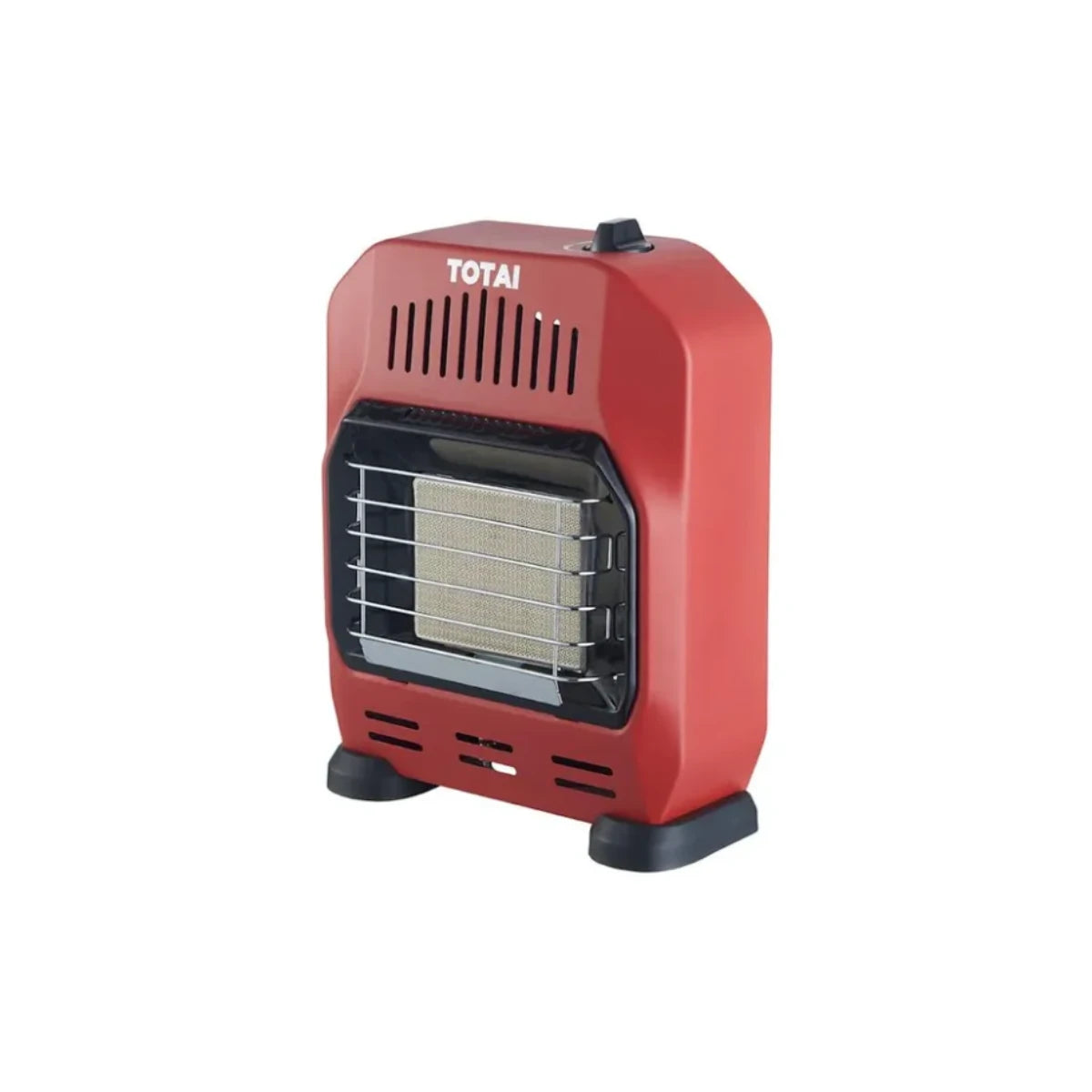 Totai Portable Mini 2-plate gas heater in  Red color for energy-efficient home heating