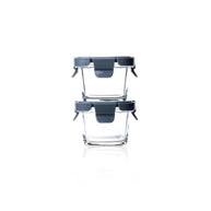 Consol Glass Madrid Square Baby Container 160ml 2 Pack