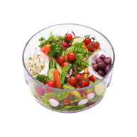 Consol Genoa Glass Serving Bowl with 3 Sections - 250mm
