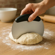 Regent Stainless Steel Dough Scraper with Measurements