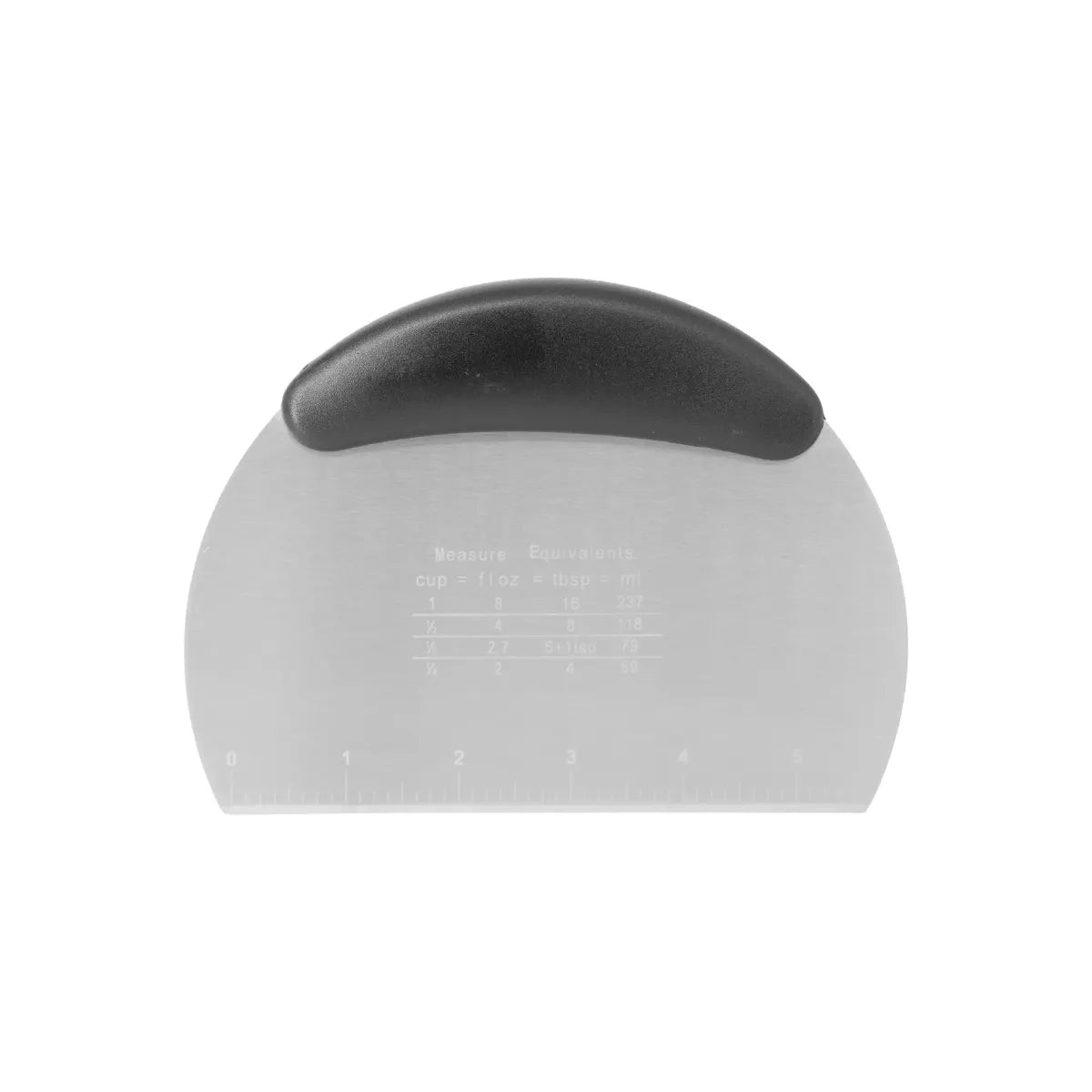Regent Stainless Steel Dough Scraper with Measurements