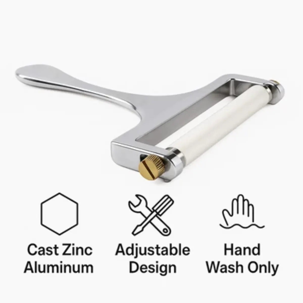  Regent Kitchen Adjustable Cheese Slicer with Stainless Steel Wire - 125mm