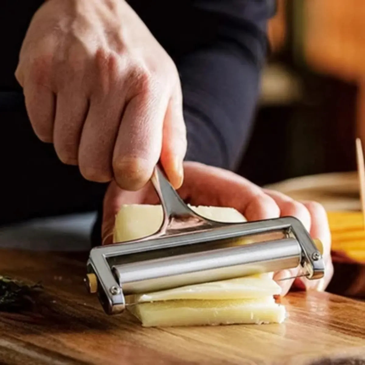  Regent Kitchen Adjustable Cheese Slicer with Stainless Steel Wire - 125mm
