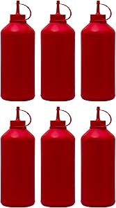 Regent Round Plastic Sauce Bottle 6 Pack