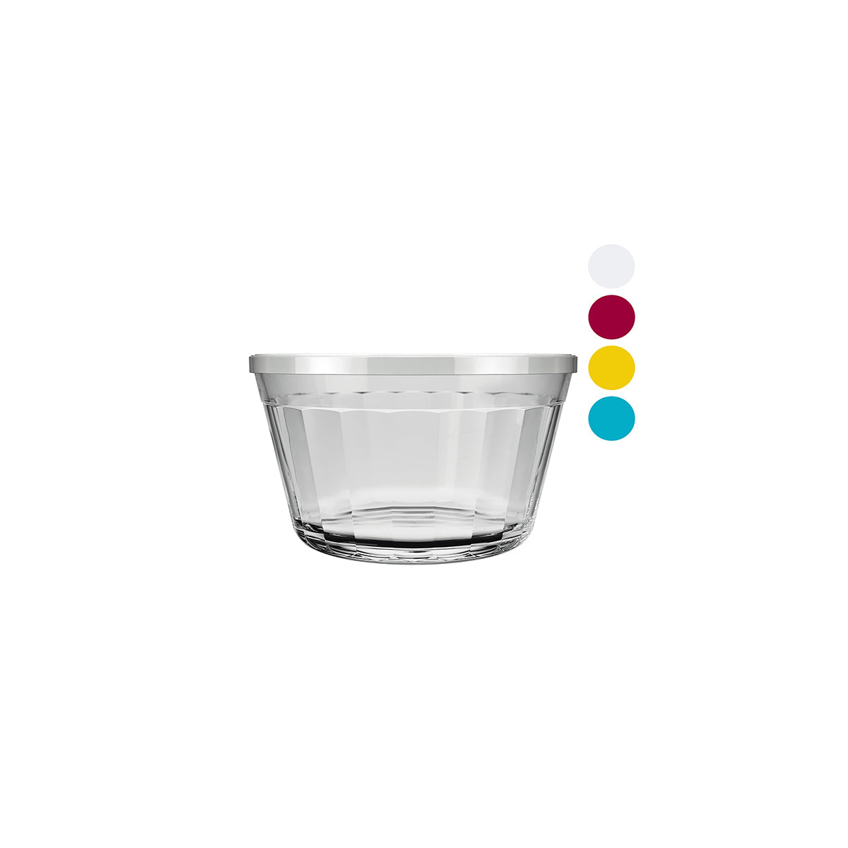 Nadir Americano Bowl With Coloured Plastic Lid