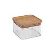 Acrylic Square Storage Container With Bamboo Lid