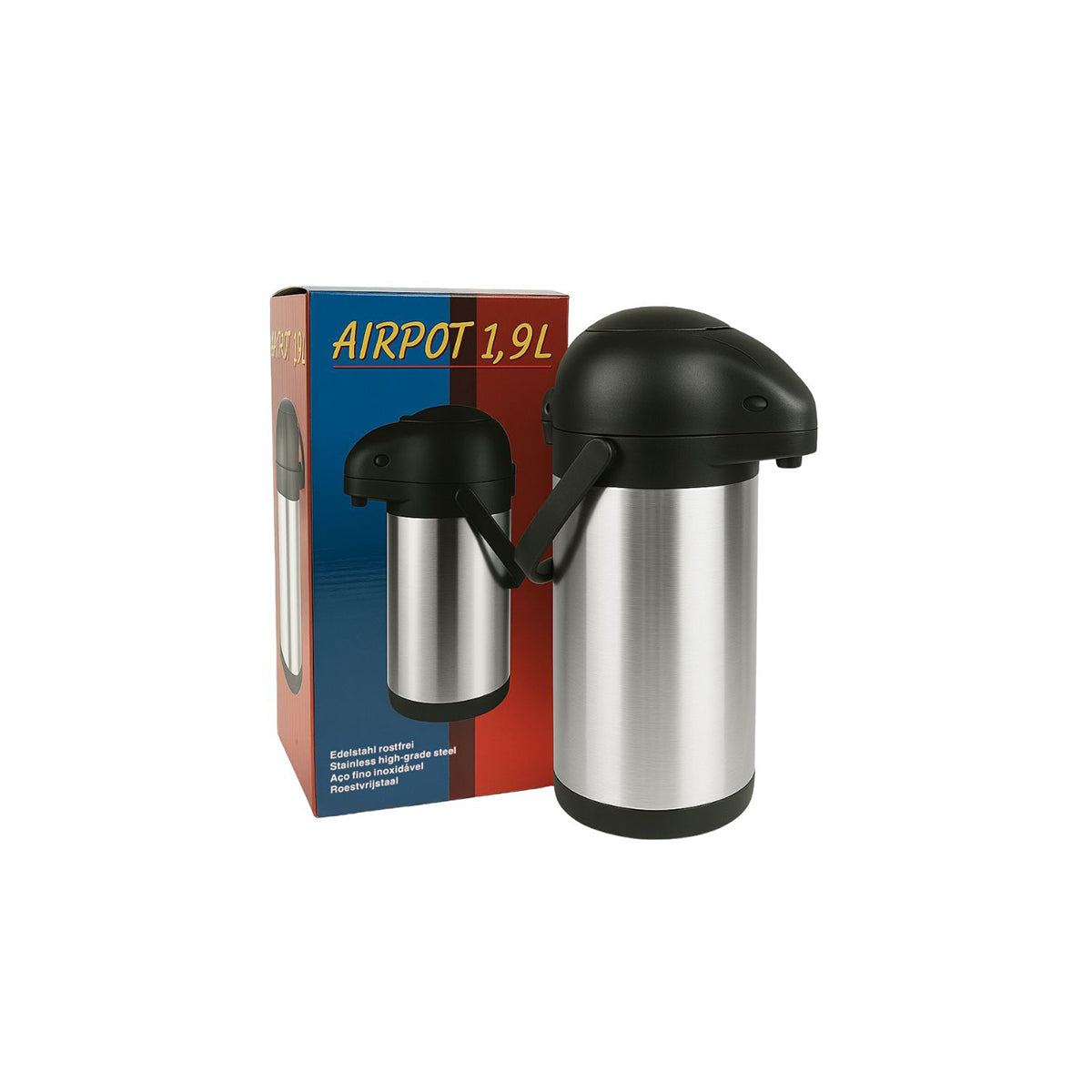 Airpot Flask Stainless Steel With Pump 1.9L