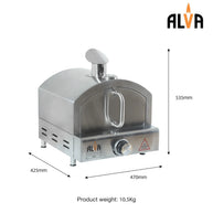 Alva Cibo Stainless Steel Gas Pizza Oven Outdoor Pizza Oven