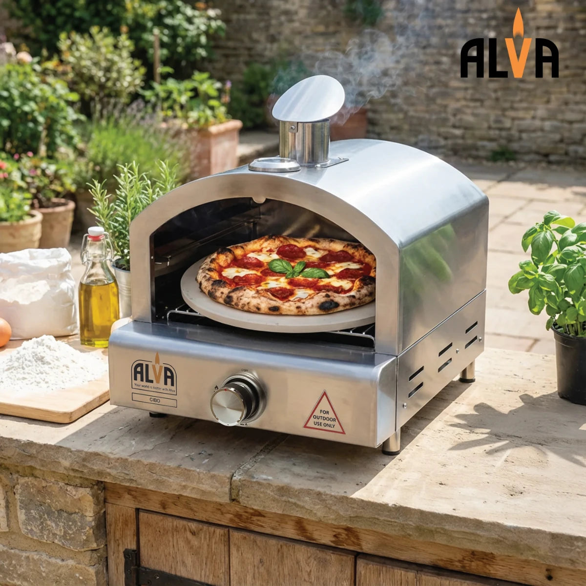 Alva Cibo Stainless Steel Gas Pizza Oven Outdoor Pizza Oven