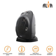 Alva Electric Fan Heater with Oscillation (2000W)