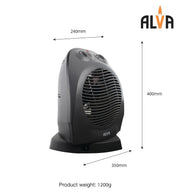 Alva Electric Fan Heater with Oscillation (2000W)