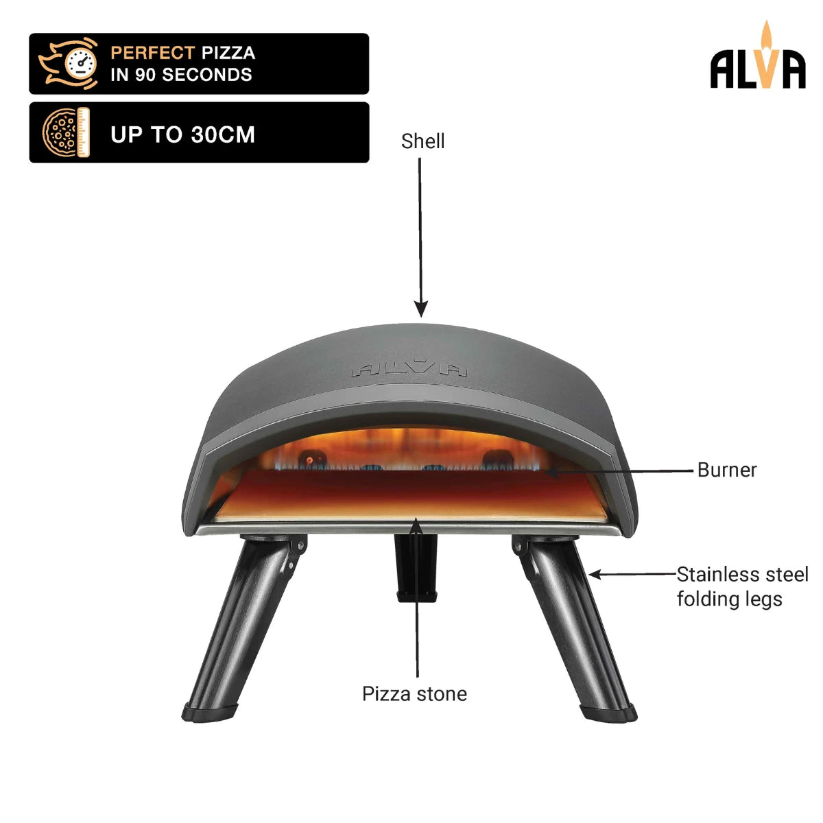 Alva Presto Gas Outdoor Pizza Oven