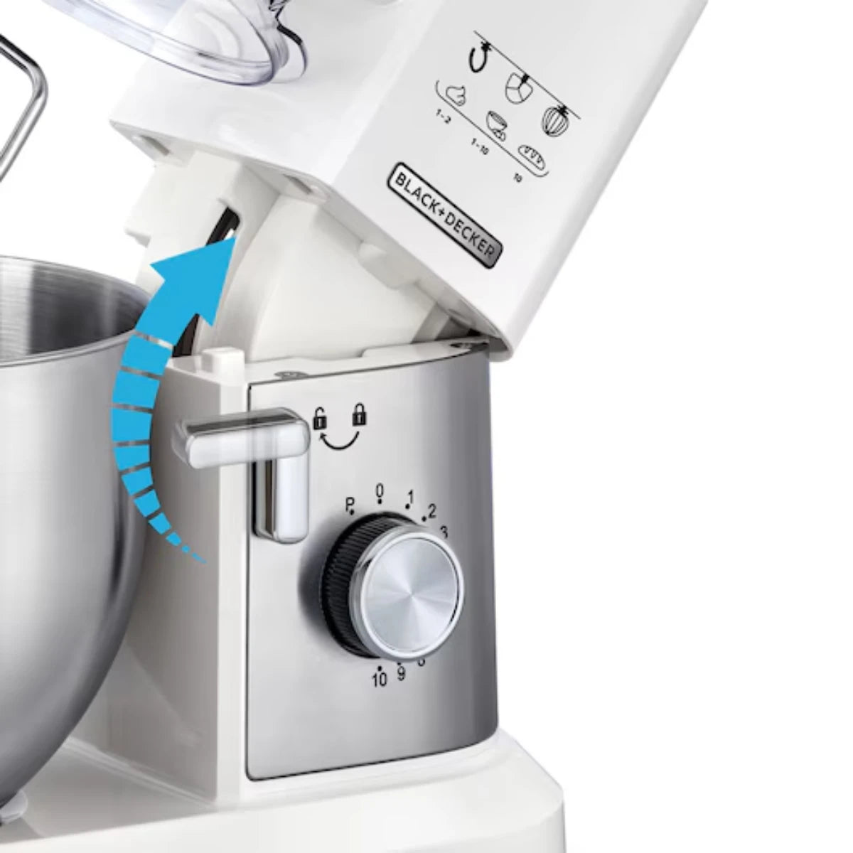 Black & Decker 1000W Multifunctional Kitchen Stand Mixer
