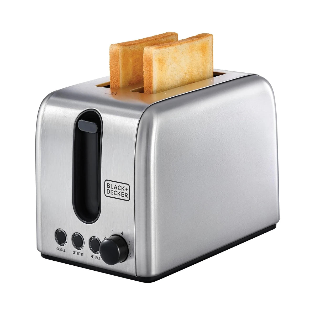 Black & Decker 1050W 2 Slice Stainless Steel Toaster ET244-B5