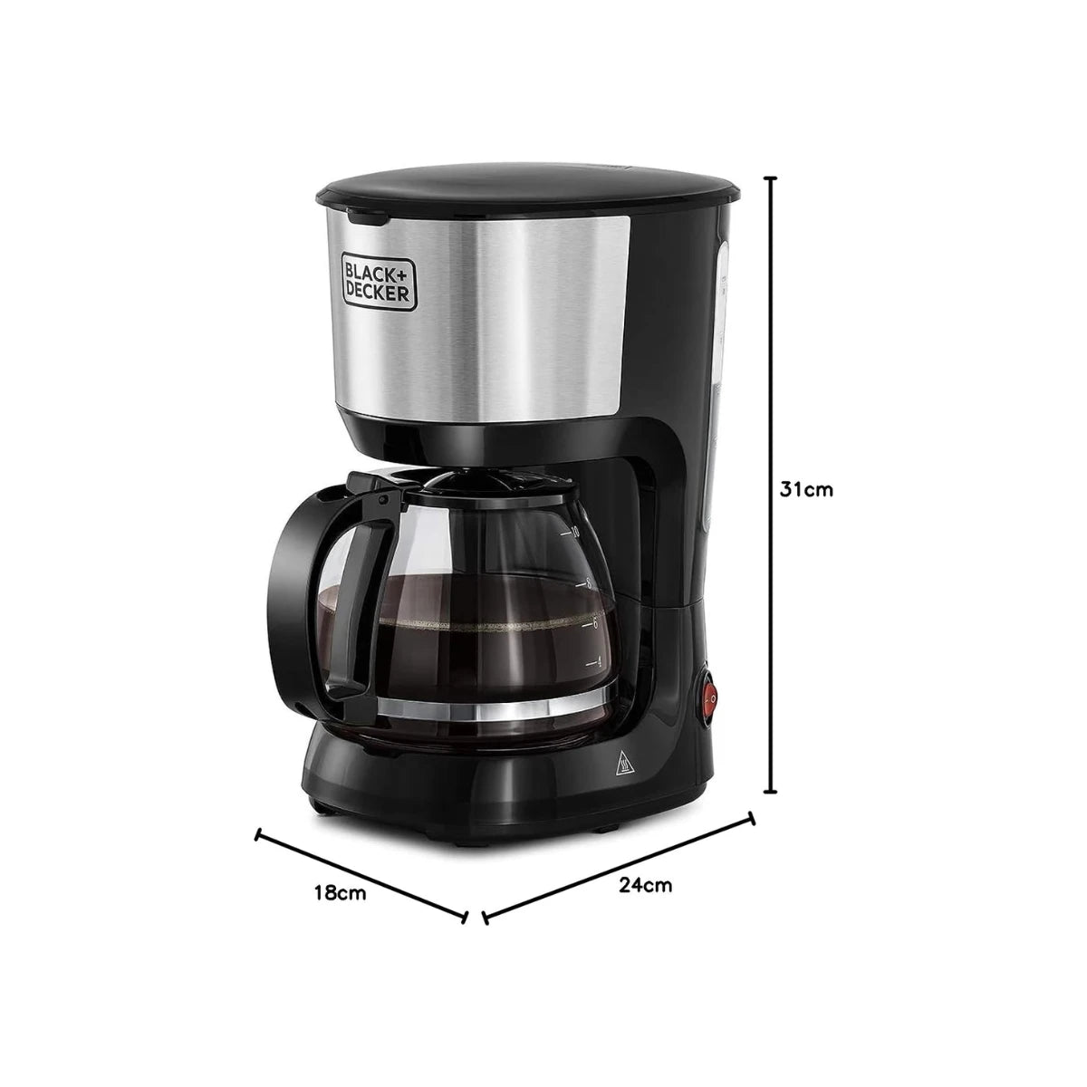 Black & Decker 10 Cup Drip Coffee Maker - 750W