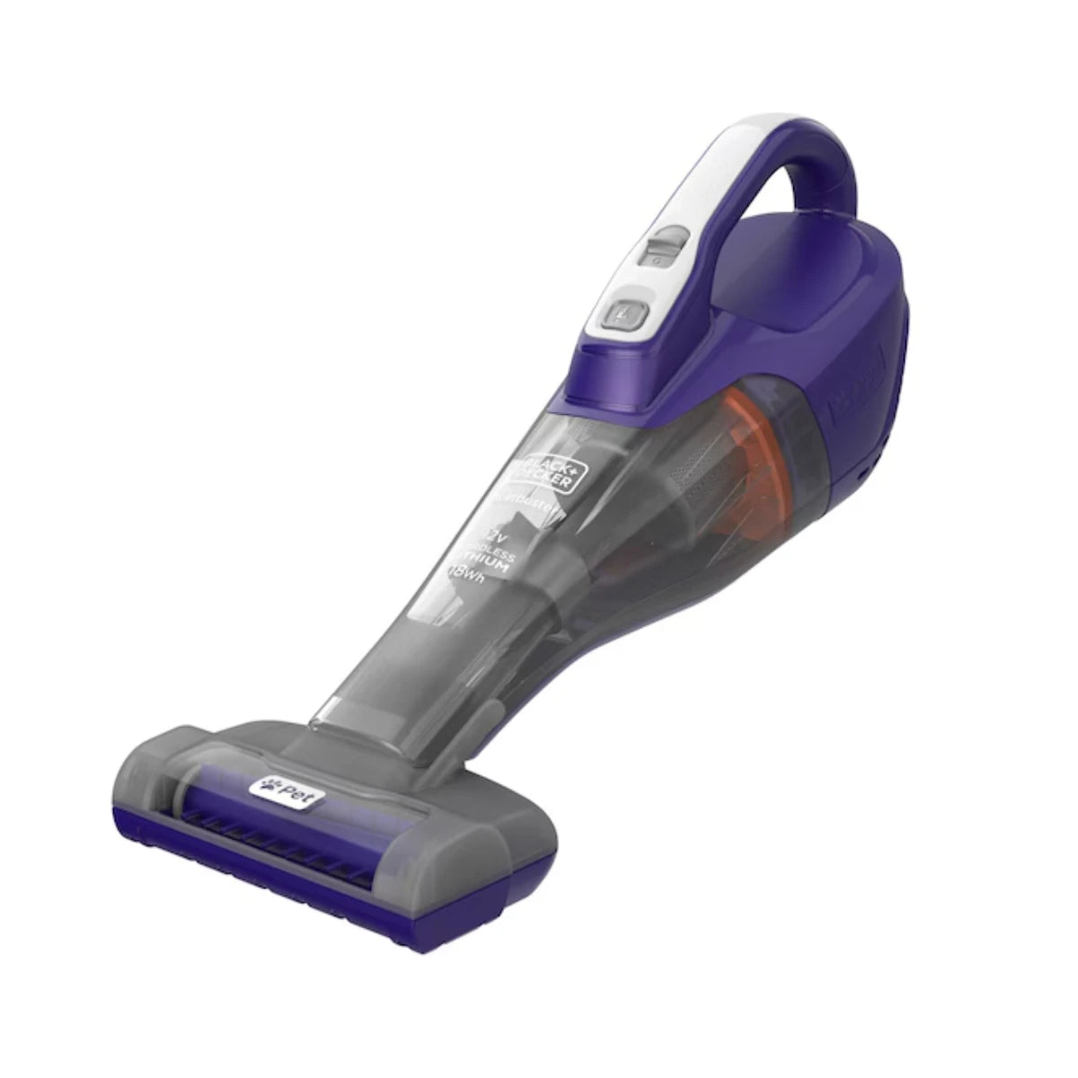 Black & Decker 12V Dustbuster Cordless Hand Vacuum with Pet Brush DVB315JP-GB