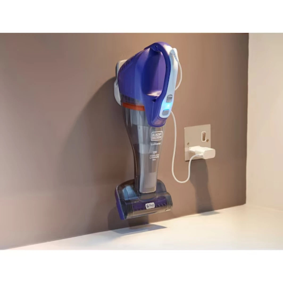 Black & Decker 12V Dustbuster Cordless Hand Vacuum with Pet Brush DVB315JP-GB