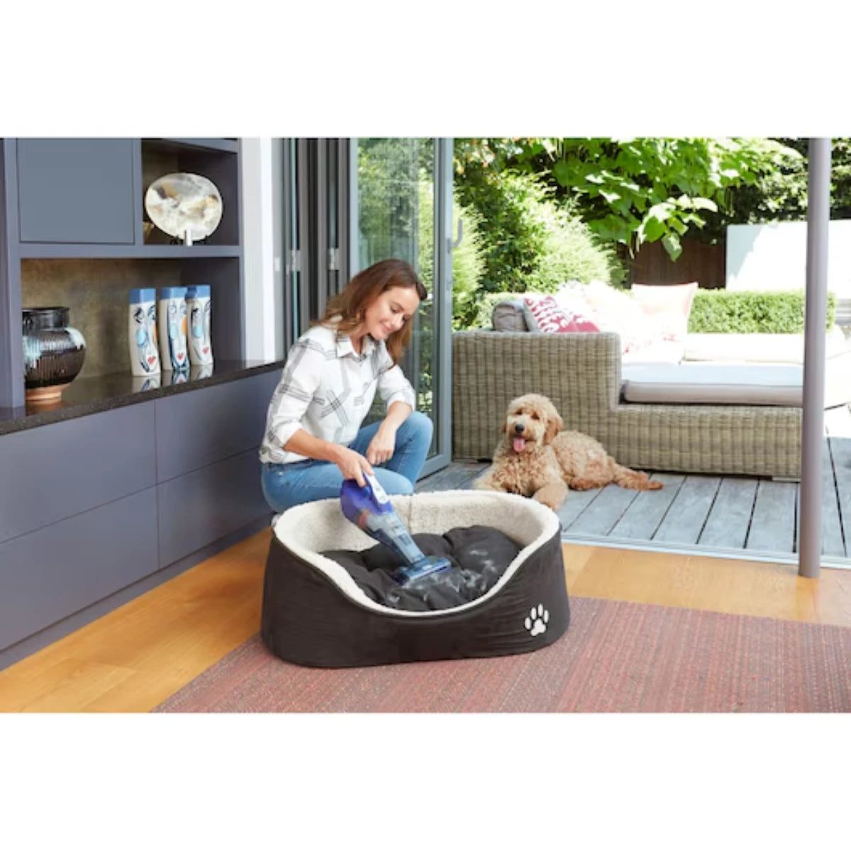Black & Decker 12V Dustbuster Cordless Hand Vacuum with Pet Brush DVB315JP-GB