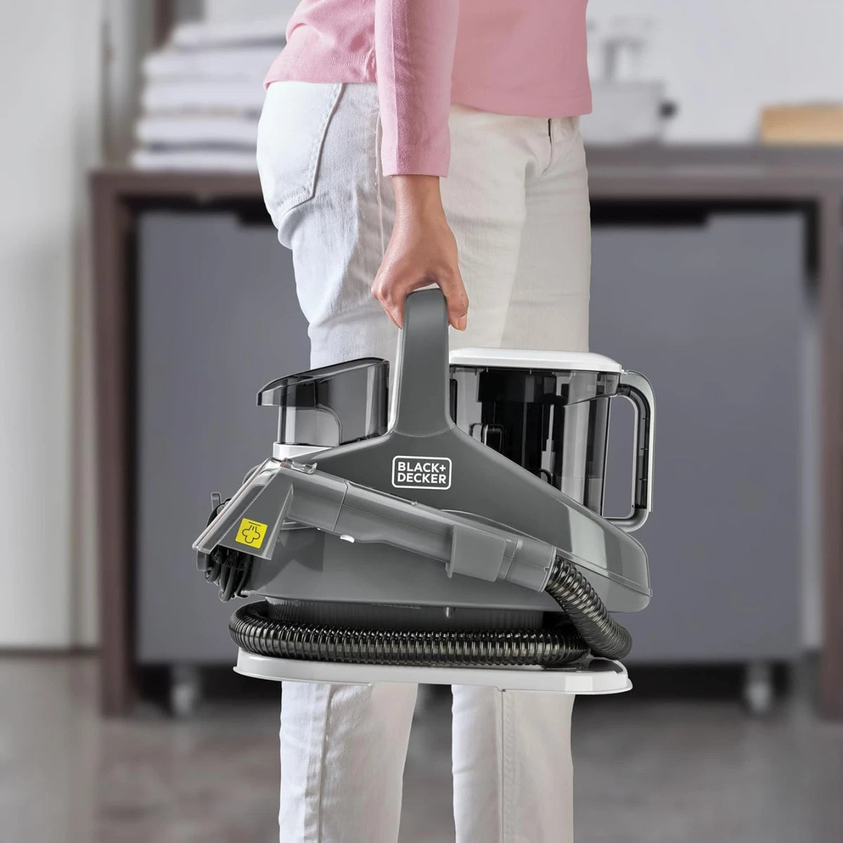 Black & Decker 1350W 3-in-1 Multi-Surface Cleaner with Steam  BHSC1350CHS-B5