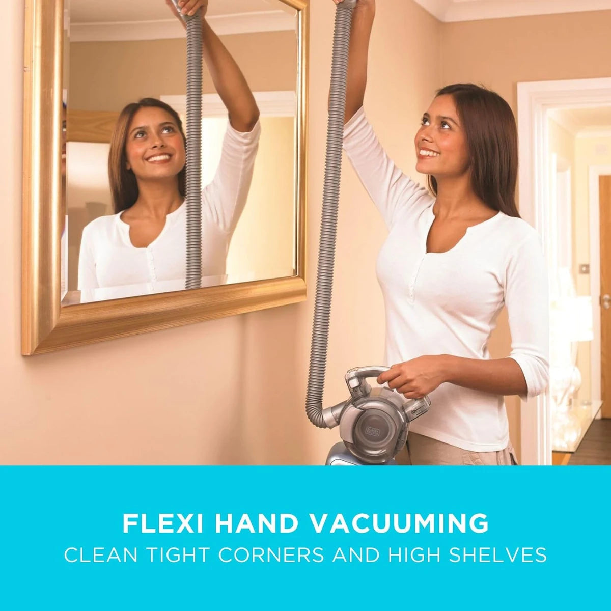 Black & Decker 14.4V Cordless Dustbuster Flexi Hand Vacuum Cleaner with Pet Tool PD1420LP-GB