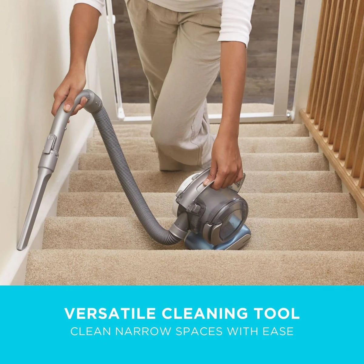 Black & Decker 14.4V Cordless Dustbuster Flexi Hand Vacuum Cleaner with Pet Tool PD1420LP-GB