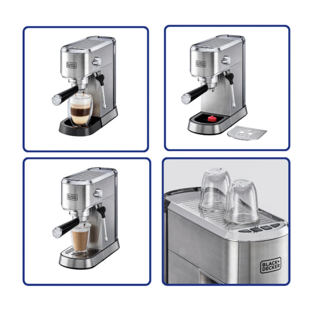 Black & Decker 15-Bar Espresso Coffee Machine
