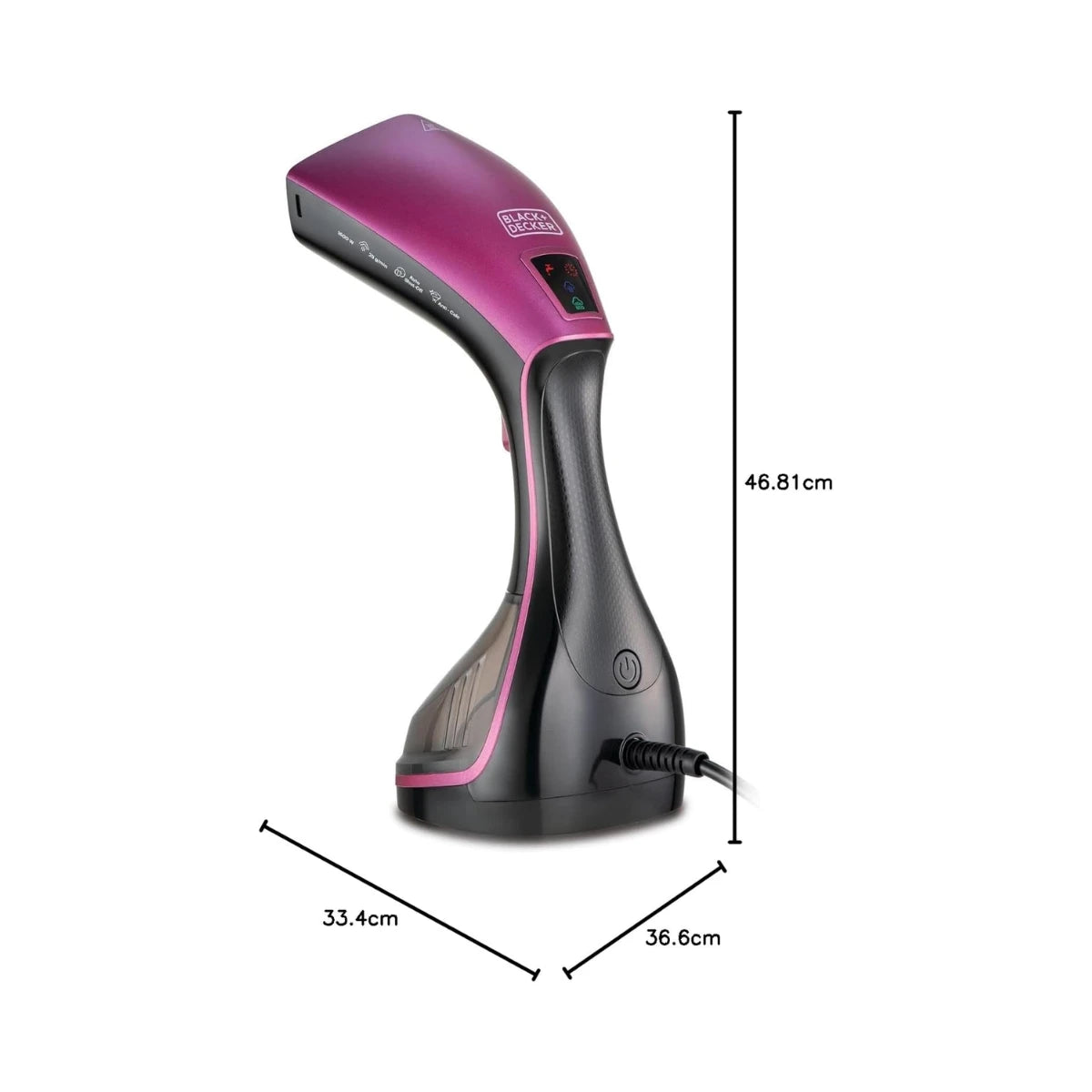 Black & Decker 1600W Portable Digital Handheld Garment Steamer  HSTD1600-B5