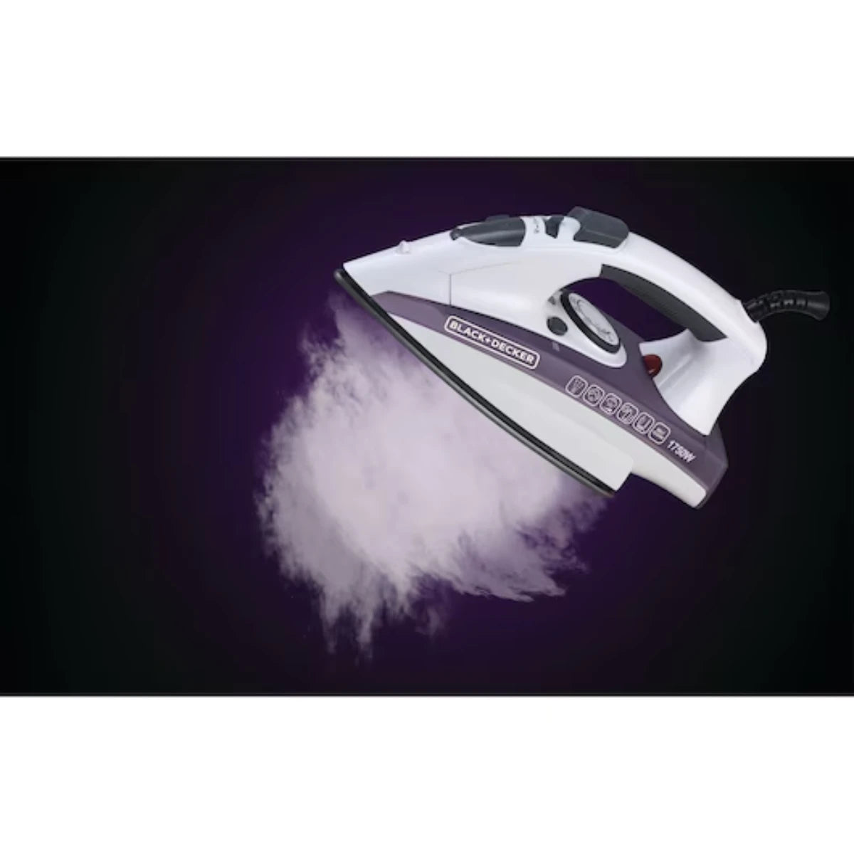 Black & Decker 1750W Steam Iron With Nonstick Soleplate X1750-B5