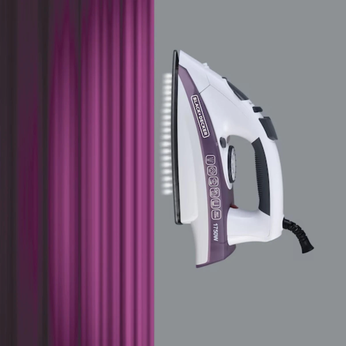 Black & Decker 1750W Steam Iron With Nonstick Soleplate X1750-B5