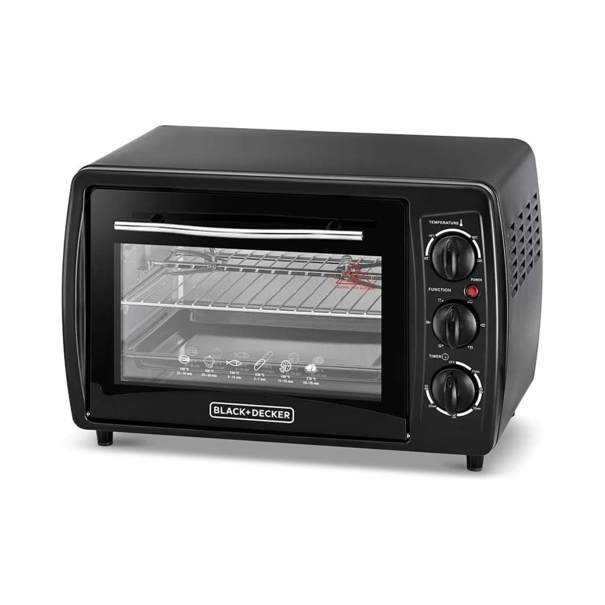 Black & Decker 19L Multifunction Toaster Oven with Rotisserie & Double Glass Door