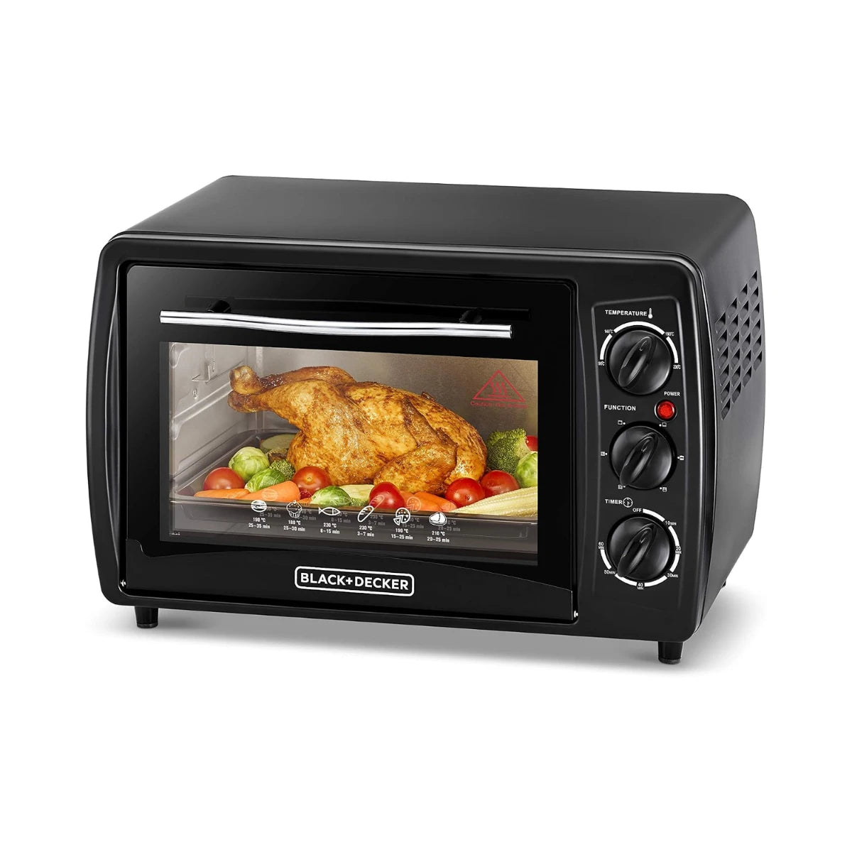 Black & Decker 19L Multifunction Toaster Oven with Rotisserie & Double Glass Door