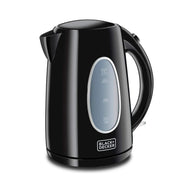 Black & Decker 2200W Stainless Steel Black Kettle - 1.7L
