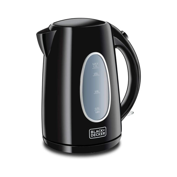 Black & Decker 2200W Stainless Steel Black Kettle - 1.7L