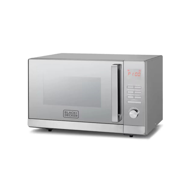 Black & Decker 30L Microwave Oven With Grill - Mirror Finish
