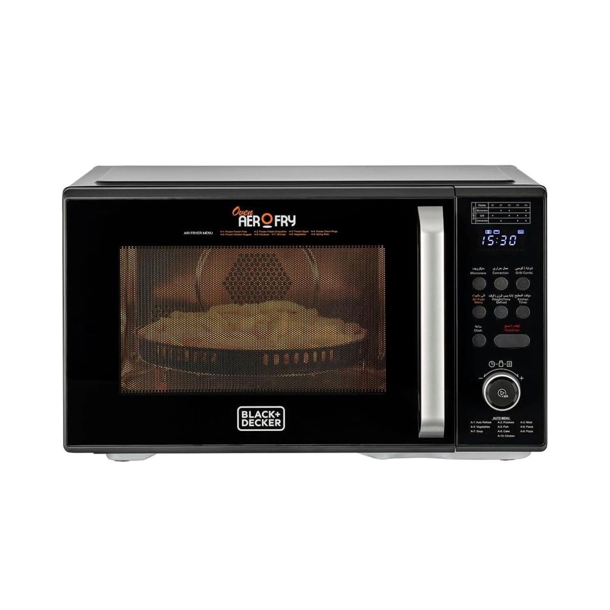 Black & Decker 4-in-1 Microwave Oven, Air Fryer, Grill & Convection - 29L