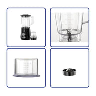 Black & Decker 500W 1.5L Blender with Grinding Mill - Black