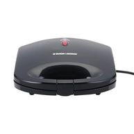Black & Decker 600W 2 Slice Fixed Plate Sandwich Maker