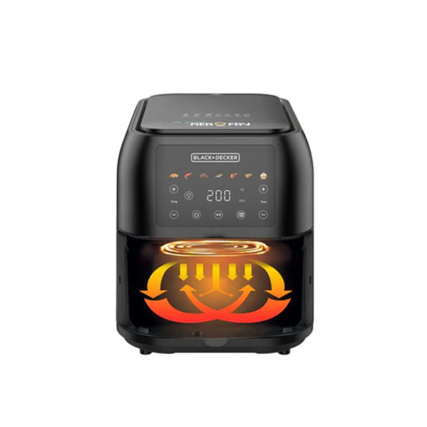Black & Decker 8L 1700W Slim Airfryer with Window