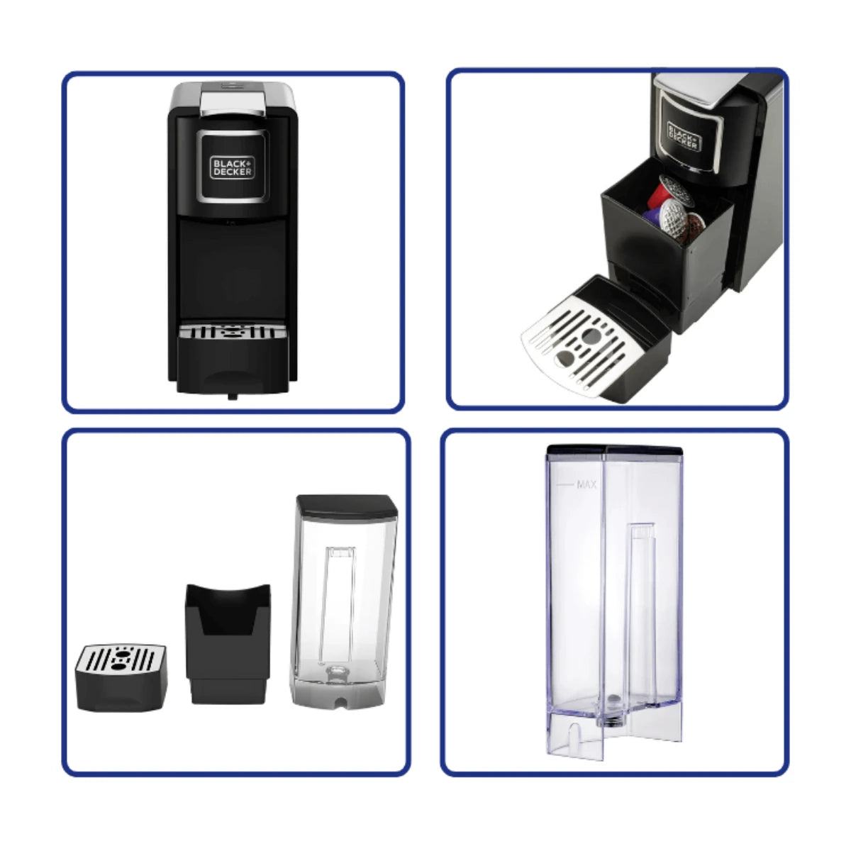 Black & Decker Espresso Capsule Coffee Maker - 1140W