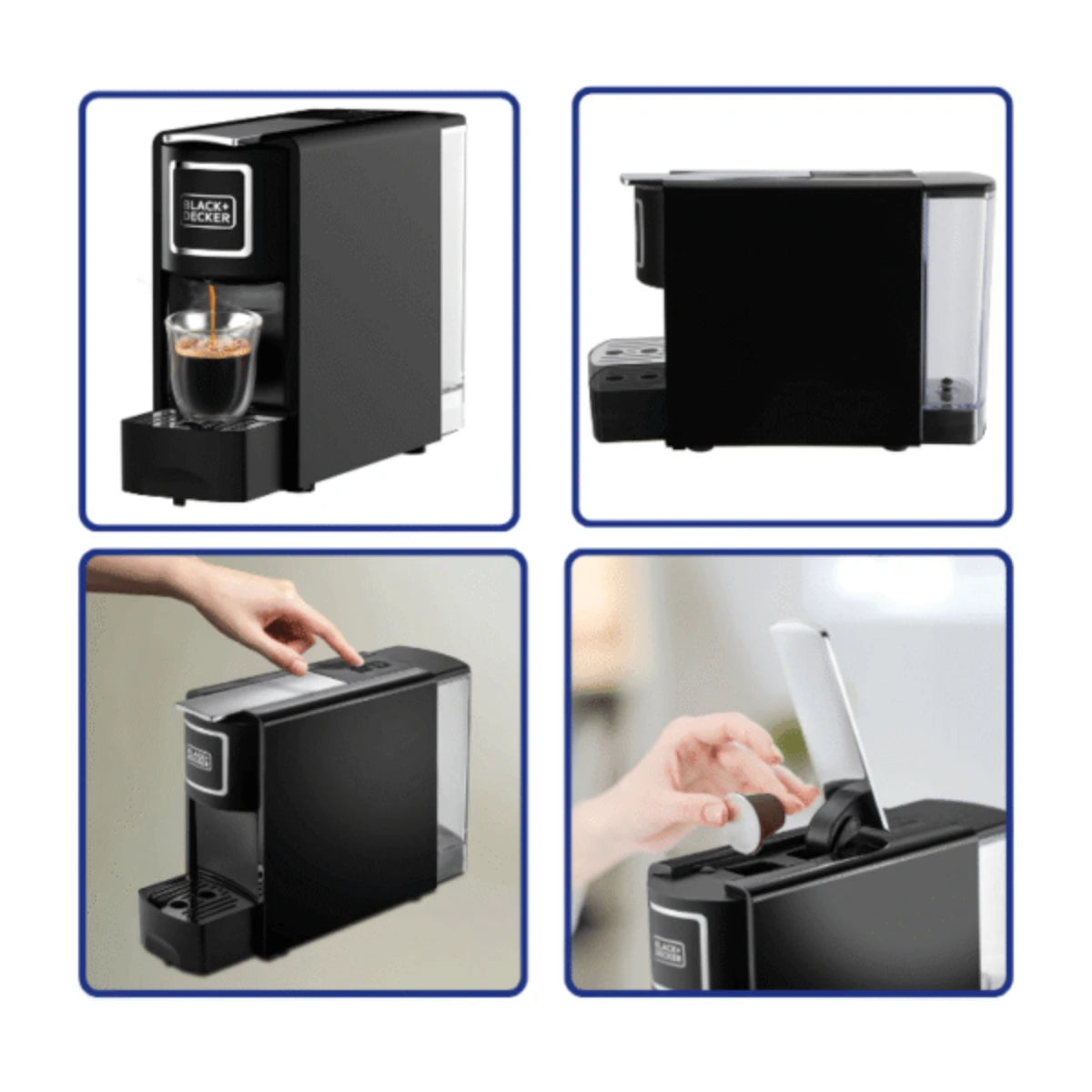 Black & Decker Espresso Capsule Coffee Maker - 1140W