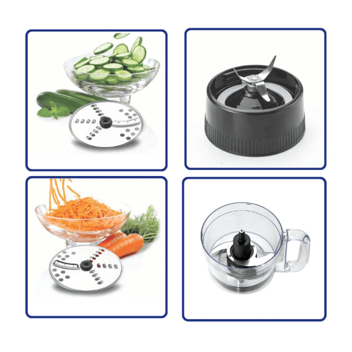 Black & Decker Kitchen Robot Deluxe Food Processor with Blender, Grinder & Mincer