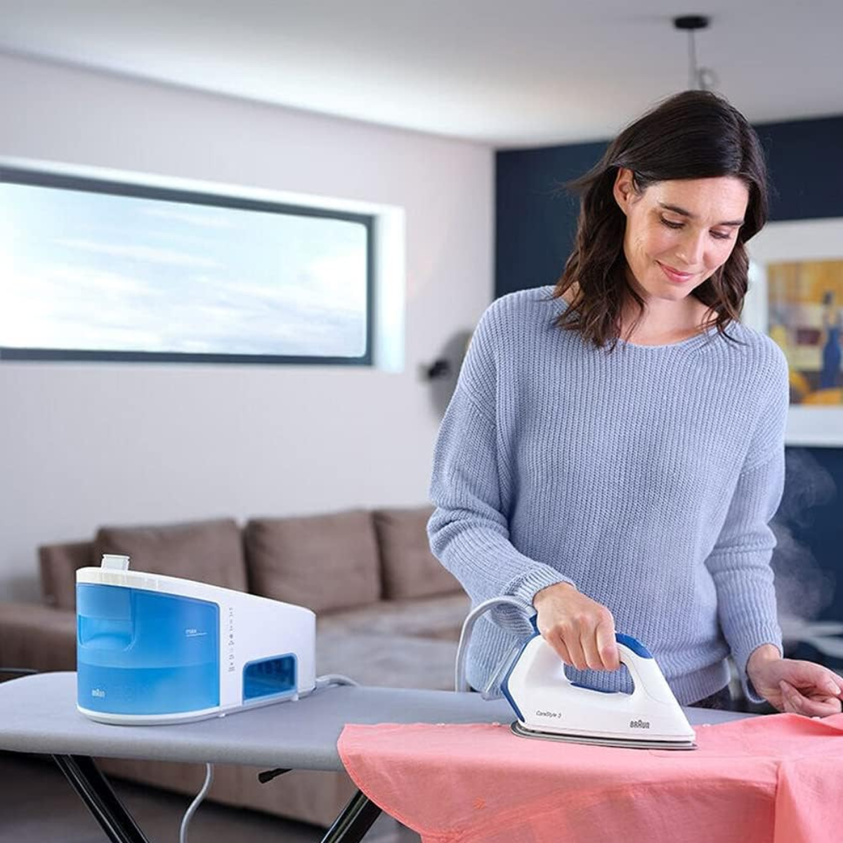 Braun Carestyle 3 Pro Steam Generator Iron + Ironing Board(45 x135 cm)