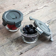 Consol Glass Madrid Round Baby Container 130ml 2 Pack