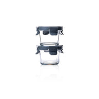 Consol Glass Madrid Round Baby Container 130ml 2 Pack