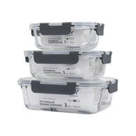 Consol Madrid Storage Containers with Clip-On Vented Lids Value 3-Pack Set