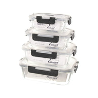 Consol Madrid Storage Containers with Clip-On Vented Lids Value 4-Pack Set