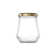 Consol Conical Jar With Gold Lid 6 Pack - 375ml