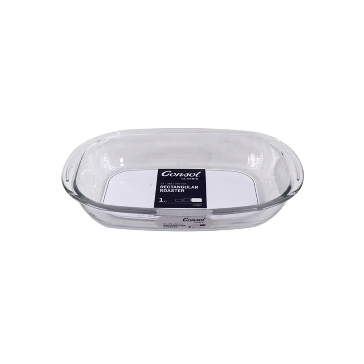 Consol Lisbon Rectangular Roaster, 3lt (362x230x64mm)