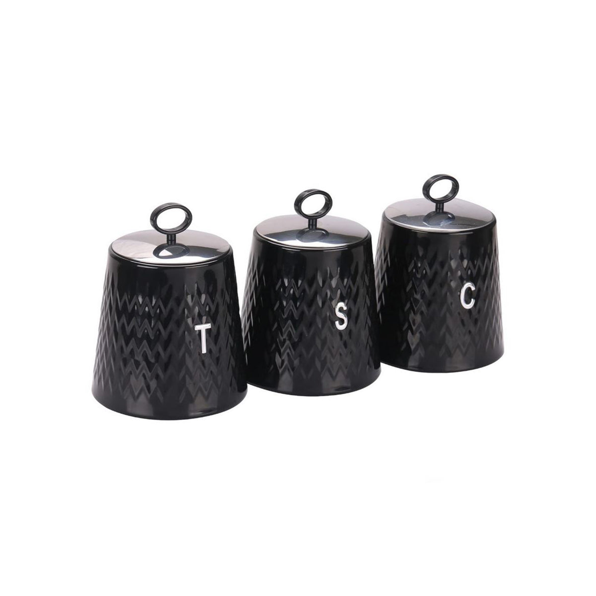 Continental Homeware Wave 3pc Canister